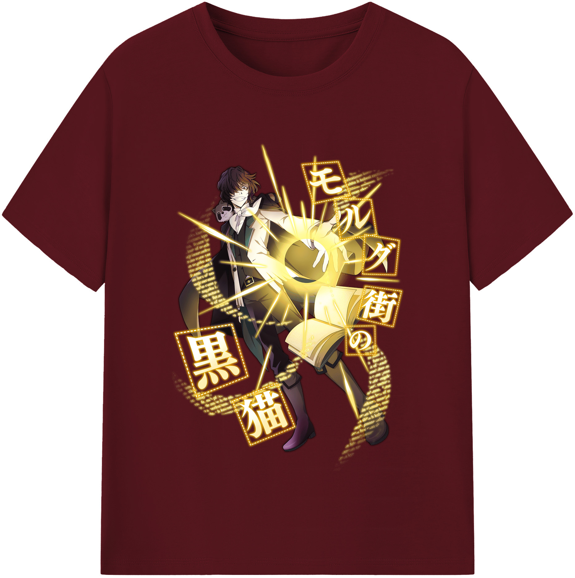 （画像用） 文豪ストレイドッグス Bungo Stray Dogs 綿100％半袖Tシャツ（フロントプリント）